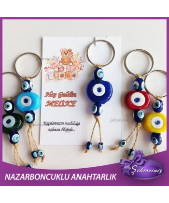 Bebek Şekeri Nazar Boncuğu Anahtarlık - BB063
