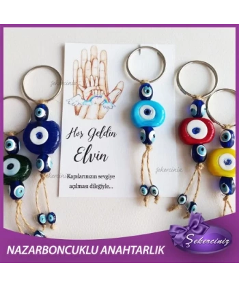 Bebek Şekeri Nazar Boncuğu Anahtarlık - BB064