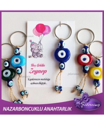 Bebek Şekeri Nazar Boncuğu Anahtarlık - BB066