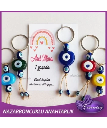 Bebek Şekeri Nazar Boncuğu Anahtarlık - BB068