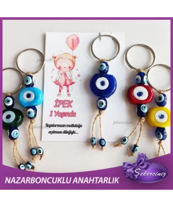 Bebek Şekeri Nazar Boncuğu Anahtarlık - BB070