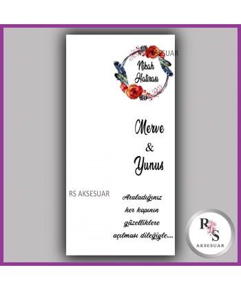 Makrome Anahtarlık İsim Kartı - rs11