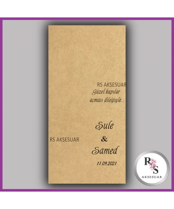 Makrome Anahtarlık İsim Kartı - rs17