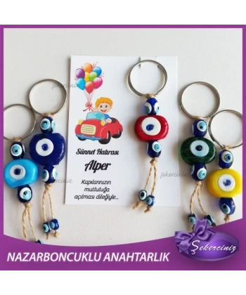Sünnet Şekeri Nazar Boncuğu Anahtarlık - SS005