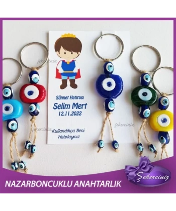 Sünnet Şekeri Nazar Boncuğu Anahtarlık - SS006