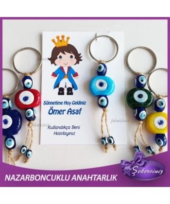 Sünnet Şekeri Nazar Boncuğu Anahtarlık - SS007