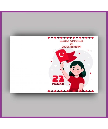 23 Nisan Çocuk Bayramı Temalı Yıldız Anahtarlık Kartı - ÇB28