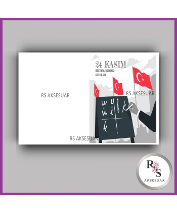 24 Kasım Öğretmenler Günü Hediyelik İsim Kartı - ÖG09