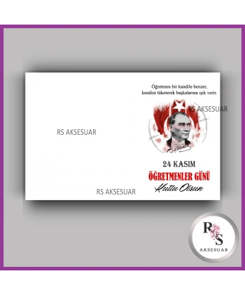 24 Kasım Öğretmenler Günü Hediyelik İsim Kartı - ÖG10