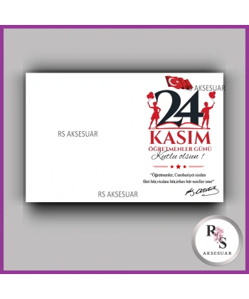 24 Kasım Öğretmenler Günü Hediyelik İsim Kartı - ÖG12