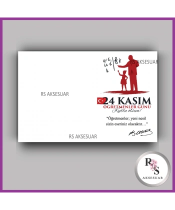 24 Kasım Öğretmenler Günü Hediyelik İsim Kartı - ÖG11