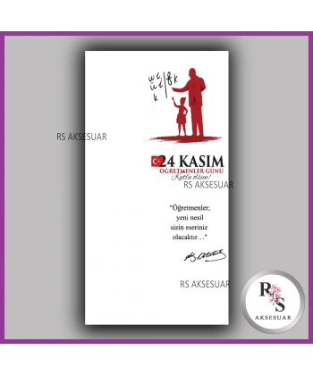 24 Kasım Öğretmenler Günü Hediyelik İsim Kartı - ÖG14