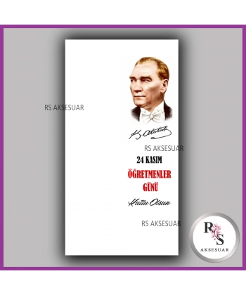 24 Kasım Öğretmenler Günü Hediyelik İsim Kartı - ÖG16