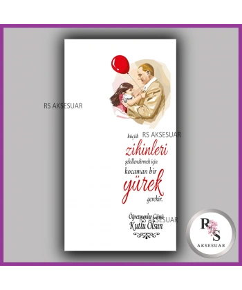 24 Kasım Öğretmenler Günü Hediyelik İsim Kartı - ÖG17