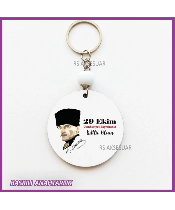 29 Ekim Cumhuriyet Bayramı Baskılı Anahtarlık