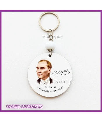29 Ekim Cumhuriyet Bayramı Baskılı Anahtarlık