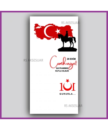 29 Ekim Cumhuriyet Bayramı Hediyelik İsim Kartı