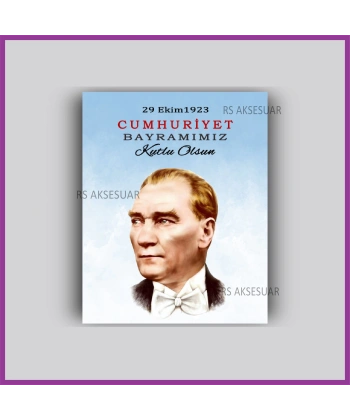 29 Ekim Cumhuriyet Bayramı Hediyelik İsim Kartı