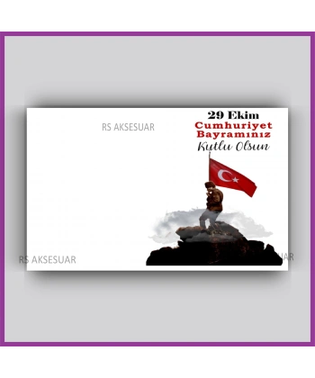29 Ekim Cumhuriyet Bayramı Hediyelik İsim Kartı