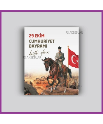 29 Ekim Cumhuriyet Bayramı Hediyelik İsim Kartı