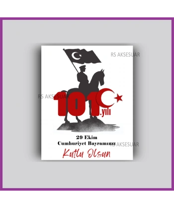 29 Ekim Cumhuriyet Bayramı Hediyelik İsim Kartı
