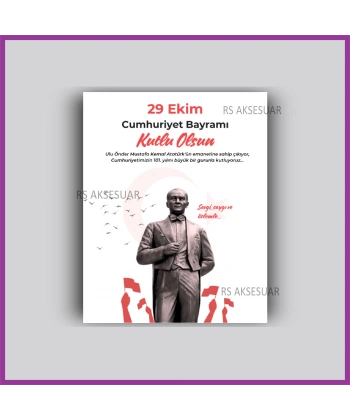29 Ekim Cumhuriyet Bayramı Hediyelik İsim Kartı