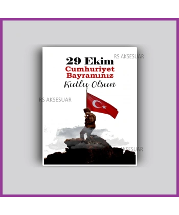 29 Ekim Cumhuriyet Bayramı Hediyelik İsim Kartı