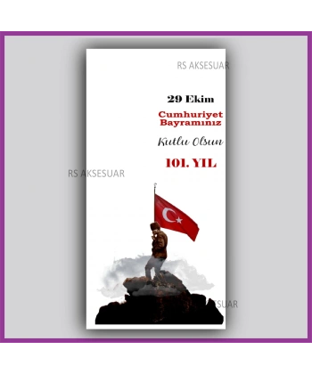 29 Ekim Cumhuriyet Bayramı Hediyelik İsim Kartı