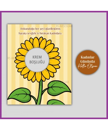 Hediyelik El Kremi Kartı - 8 Mart Kadınlar Günü Hediyelik - KH6321