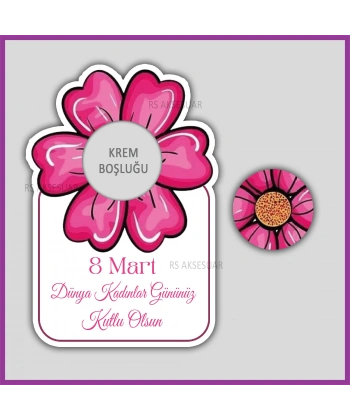 Hediyelik El Kremi Kartı - 8 Mart Kadınlar Günü Hediyelik - KH6322