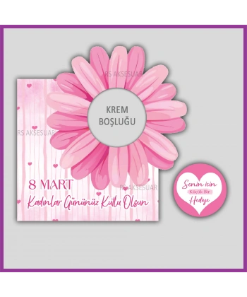 Hediyelik El Kremi Kartı - 8 Mart Kadınlar Günü Hediyelik - KH6323