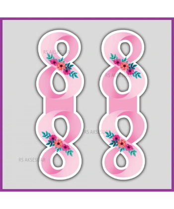 Hediyelik Toka ve Takı Kartı - 8 Mart Kadınlar Günü Hediyelik - KH6326