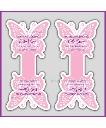 Hediyelik Toka ve Takı Kartı - 8 Mart Kadınlar Günü Hediyelik - KH6327