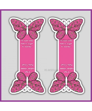 Hediyelik Toka ve Takı Kartı - 8 Mart Kadınlar Günü Hediyelik - KH6329