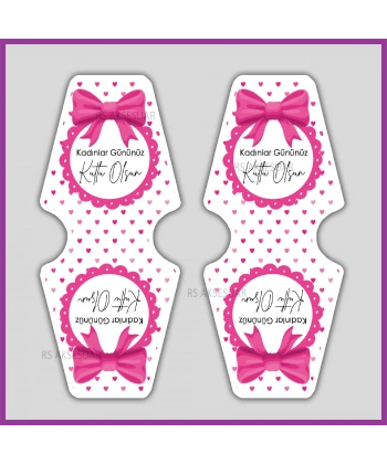 Hediyelik Toka ve Takı Kartı - 8 Mart Kadınlar Günü Hediyelik - KH6331