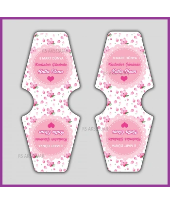 Hediyelik Toka ve Takı Kartı - 8 Mart Kadınlar Günü Hediyelik - KH6332