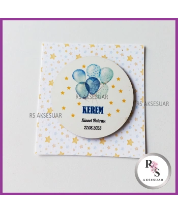 Ahşap Magnet Sünnet Hediyeliği - SS012