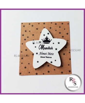 Ahşap Magnet Sünnet Hediyeliği - SS018