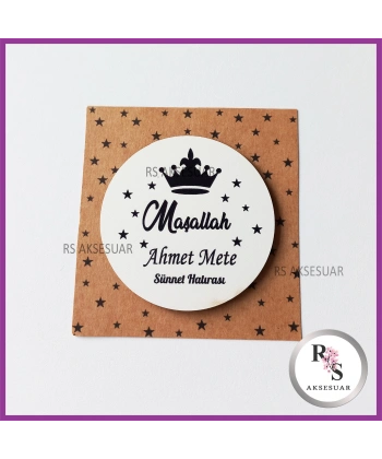 Ahşap Magnet Sünnet Hediyeliği - SS017