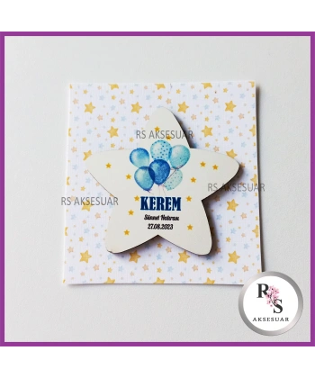 Ahşap Magnet Sünnet Hediyeliği - SS022
