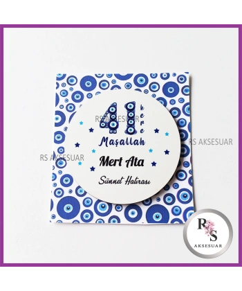 Ahşap Magnet Sünnet Hediyeliği - SS013