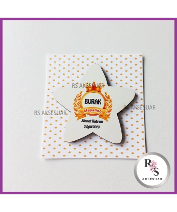 Ahşap Magnet Sünnet Hediyeliği - SS021