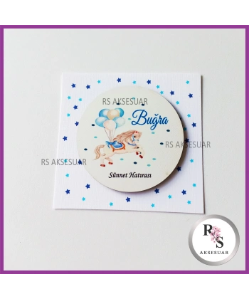 Ahşap Magnet Sünnet Hediyeliği - SS014