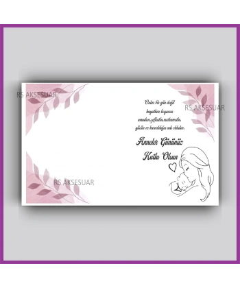 Anneler Günü Hediyelik Yıldız Anahtarlık Kartı