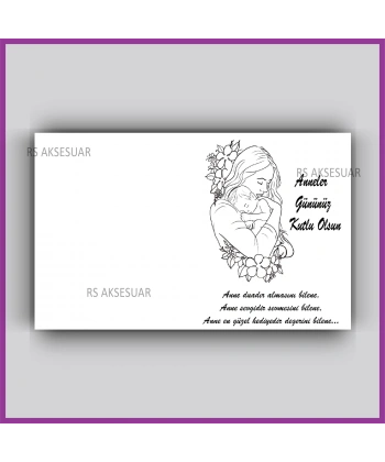 Anneler Günü Hediyelik Yıldız Anahtarlık Kartı