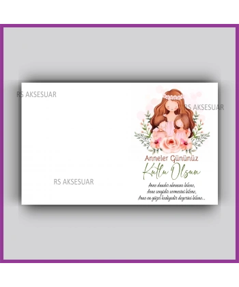 Anneler Günü Hediyelik Yıldız Anahtarlık Kartı