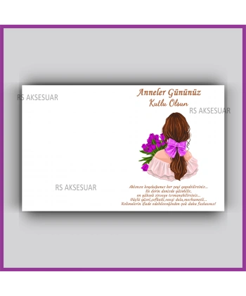 Anneler Günü Hediyelik Yıldız Anahtarlık Kartı