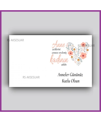 Anneler Günü Hediyelik Yıldız Anahtarlık Kartı