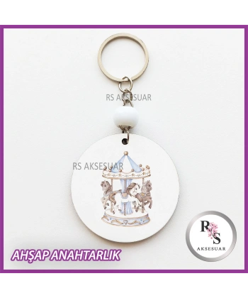 Atlı Karınca Baskılı Anahtarlık -uv70