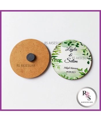 Baskılı Ahşap Nikah-Kına Hediyelik -uv52